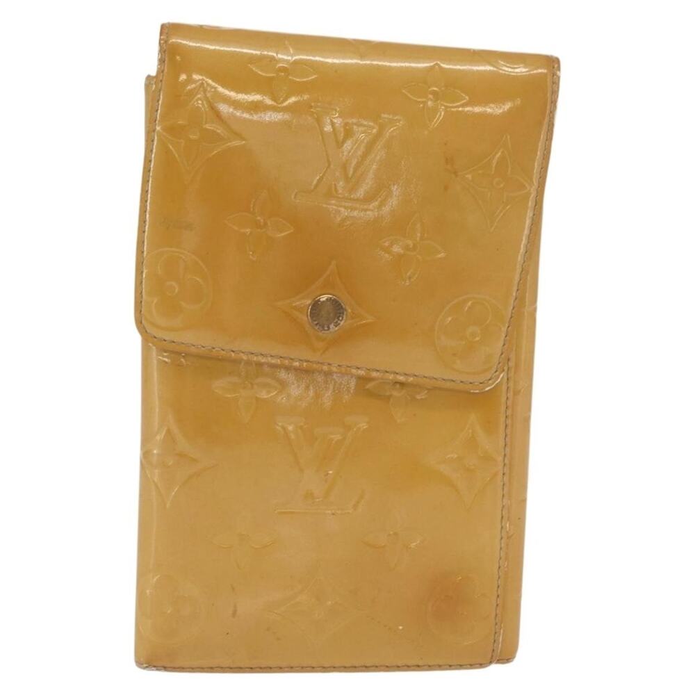 Louis Vuitton Monogram Vernis Walker Wallet Beige